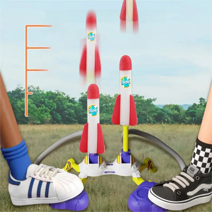 Rocket Launch Toys 2 Pack Launchers for Kids with 6 Foam Rockets