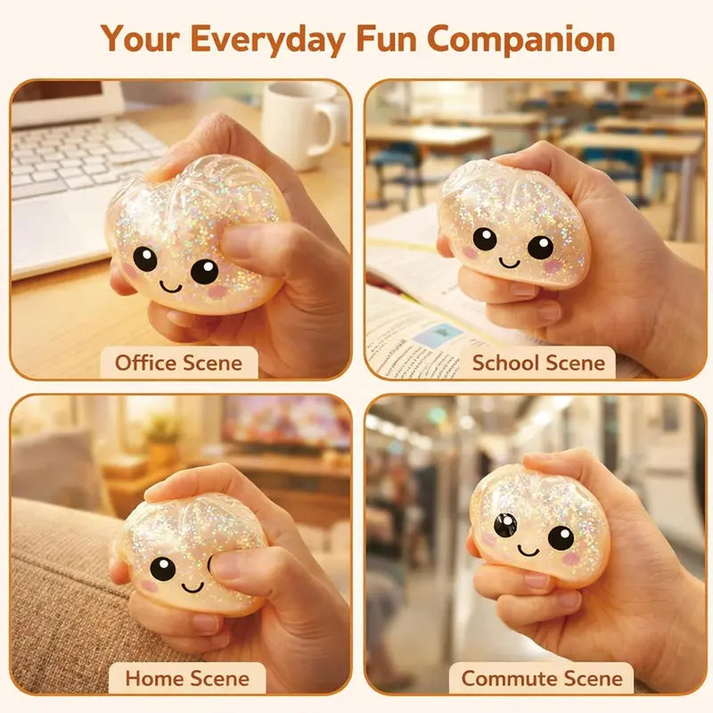 Kaiwatoy®4Pcs!Expressive Big Dumpling Squishy - Blind Box