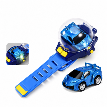 Wearable Watch RC Car | One Button Pop-Up Mini Racer For Quiet Indoor Play