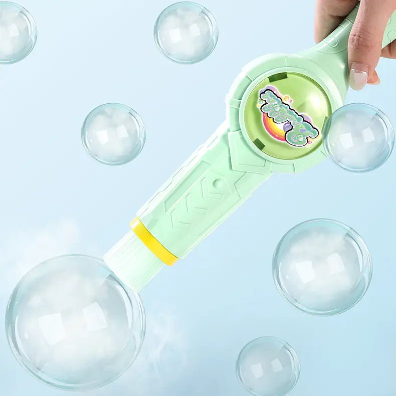 Mist Bubble Machine for Kids – Elastic Bubble Fog Wand, Smoke Bubble Sword, Interactive STEM Toy with Lights & Music, Parent-Child Fun, Outdoor Summer Play, Birthday Gift for Boys & Girls