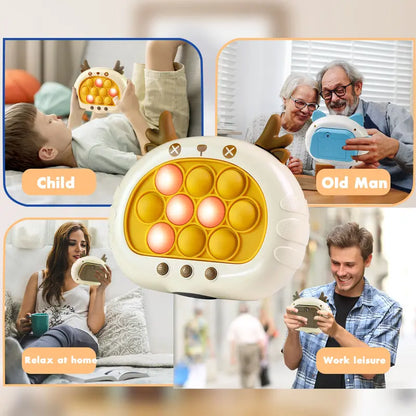 Kaiwatoy®Fast Push Pop Game Toy for Kids – Electronic Puzzle with Lights & Music, Memory Challenge, Multiplayer Mode