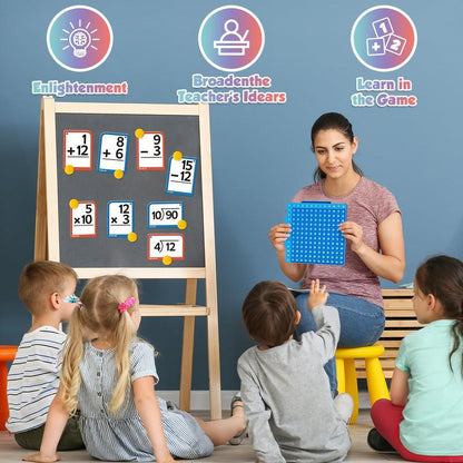 Kaiwatoy®Torlam Math fidget toys,Multiplication Flash Card Times Table Chart, POP Fidget chart,Math Manipulatives Division, Addition, Math Flash Cards or Math Board