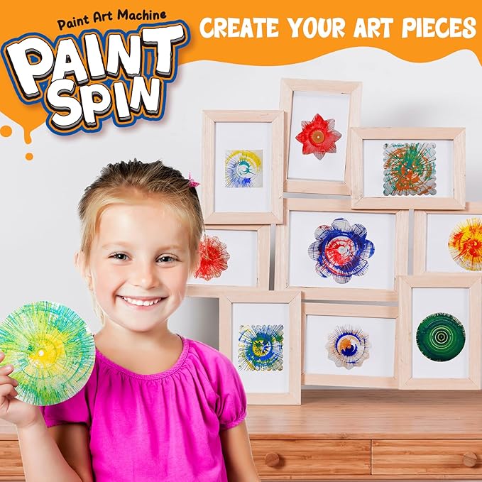 Kaiwatoy®Paint Spin Art Machine Kit for Kids, Arts & Crafts Painting Spinner Toys Kits Sets for Boys & Girls