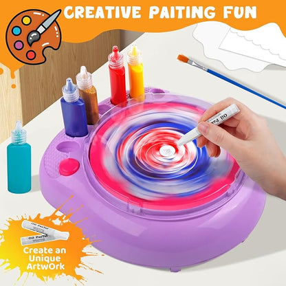 Kaiwatoy®Paint Spin Art Machine Kit for Kids, Arts & Crafts Painting Spinner Toys Kits Sets for Boys & Girls