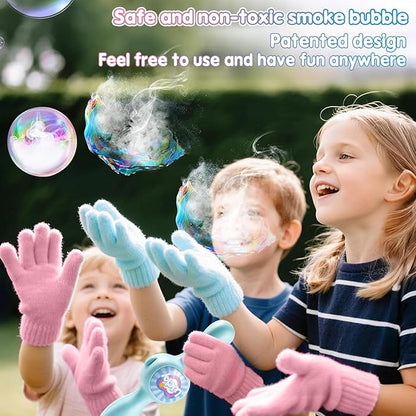 Mist Bubble Machine for Kids – Elastic Bubble Fog Wand, Smoke Bubble Sword, Interactive STEM Toy with Lights & Music, Parent-Child Fun, Outdoor Summer Play, Birthday Gift for Boys & Girls