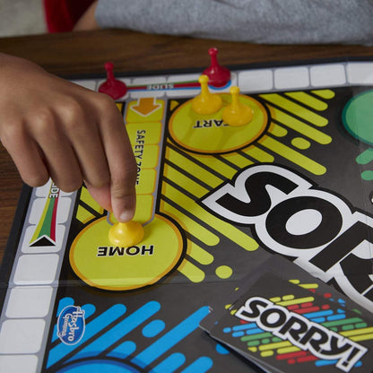 Kaiwatoy®Sorry! Board Game for Kids Ages 6 and Up; Classic Hasbro Board Game; Each Player Gets 4 Pawns; Family Game