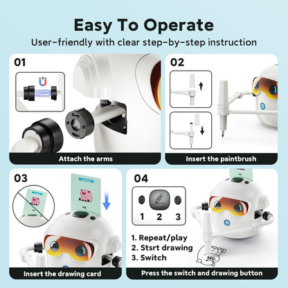 Kaiwatoy™ Drawing Robot – Interactive Drawing Toy for Kids Ages 3+