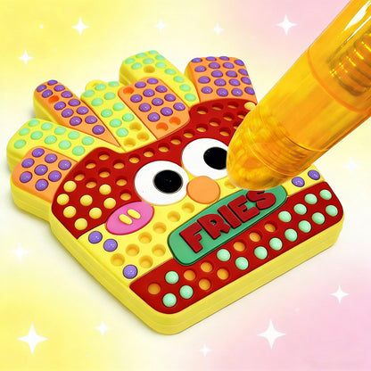 Cream glue bead craft kit templates for girls