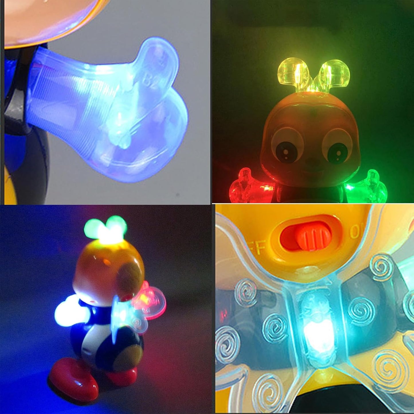 Kaiwatoy®Electric Bee,with Lights and Sounds, Cute Singing Walking  Toys with Music LED Lights for Toddlers