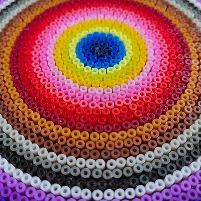 Kaiwatoy®3000pcs Fuse Beads,Multicolor 2.6mm Melty Beads Bulk Refill Kit