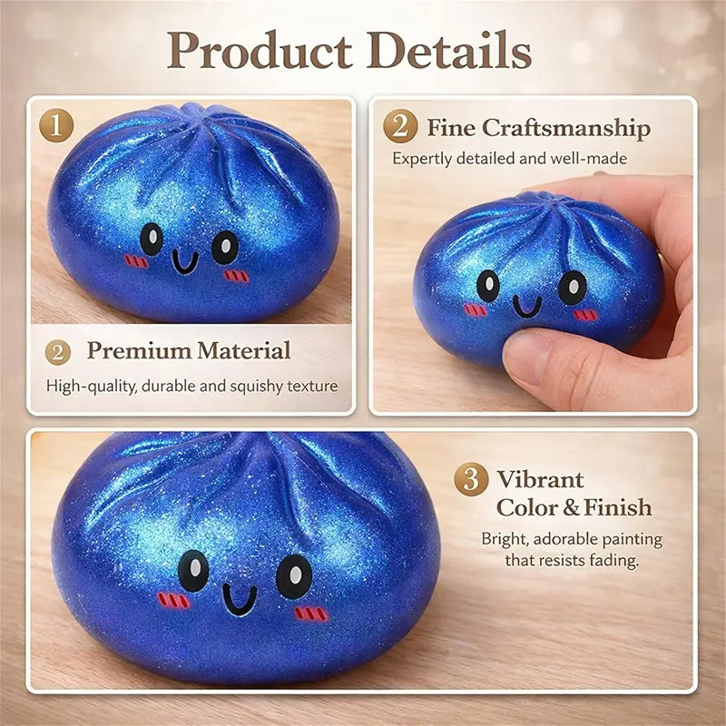Kaiwatoy®4Pcs!Expressive Big Dumpling Squishy - Blind Box