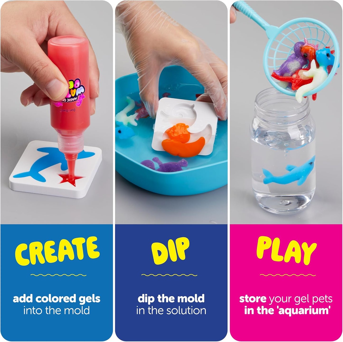 Kaiwatoy®Jumbo Aqua Fairy Water Gel Kit for Kids - Craft for Kids - Magic Elf Toy Kits