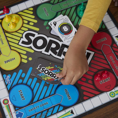 Kaiwatoy®Sorry! Board Game for Kids Ages 6 and Up; Classic Hasbro Board Game; Each Player Gets 4 Pawns; Family Game