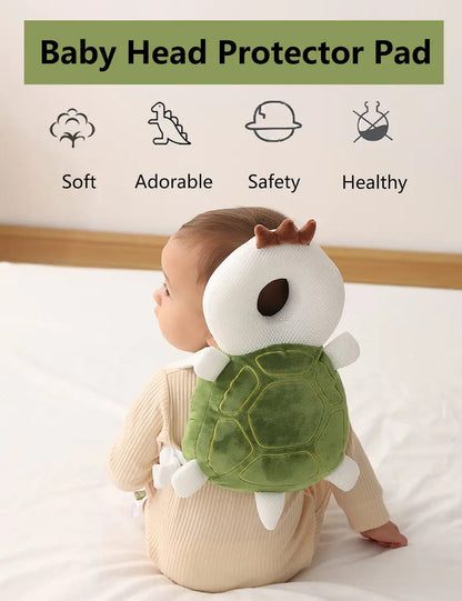 Kaiwatoy®Cotton Imported Soft & Breathable Head Protection Backpack for Toddlers 0-3 Years Old Lightweight Design Adjustable Plush Straps Machine Washable