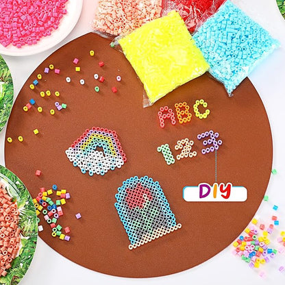 Kaiwatoy®3000pcs Fuse Beads,Multicolor 2.6mm Melty Beads Bulk Refill Kit