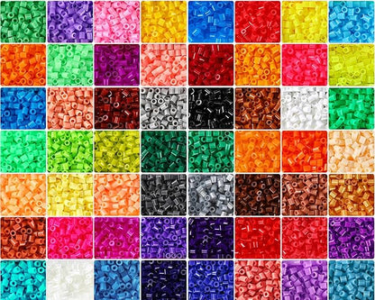 Kaiwatoy®3000pcs Fuse Beads,Multicolor 2.6mm Melty Beads Bulk Refill Kit