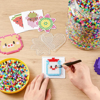 Kaiwatoy®3000pcs Fuse Beads,Multicolor 2.6mm Melty Beads Bulk Refill Kit