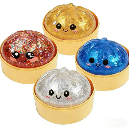Kaiwatoy®4Pcs!Expressive Big Dumpling Squishy - Blind Box
