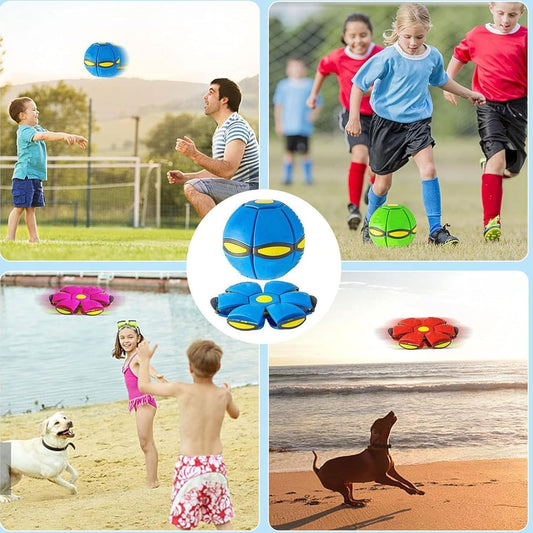 Magic Ball, Children Bouncing Ball, Parent-Child Interaction, Dual Form Freely Switchable, with 6 Light.