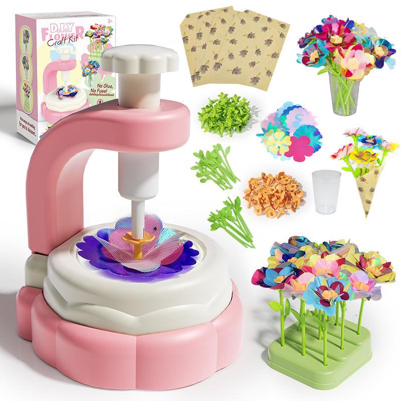 DIY Flower Bouquet Making Kit for Kids — Fun Fabric Craft Set
