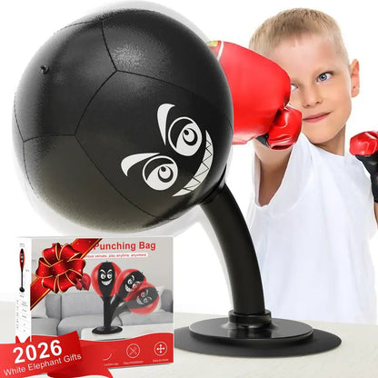 Kaiwatoy®Desktop Punching Bag,Stress Buster with Suction Cup for Office Table and Counters, Funny Toys for Kids Coworkers and Friends