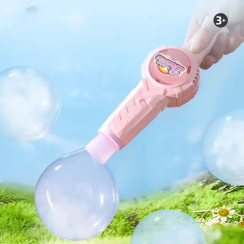 Mist Bubble Machine for Kids – Elastic Bubble Fog Wand, Smoke Bubble Sword, Interactive STEM Toy with Lights & Music, Parent-Child Fun, Outdoor Summer Play, Birthday Gift for Boys & Girls