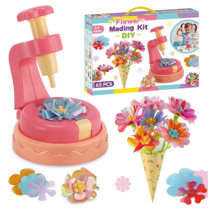 DIY Flower Bouquet Making Kit for Kids — Fun Fabric Craft Set