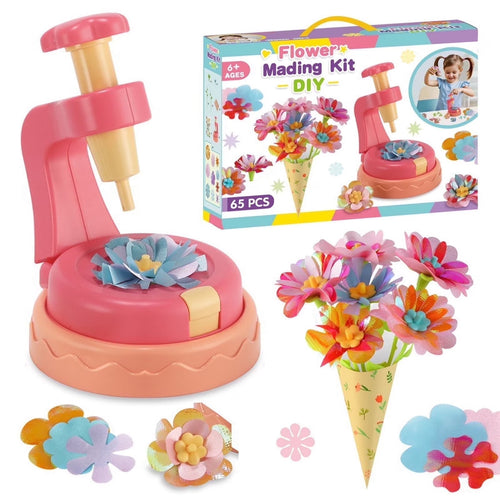 DIY Flower Bouquet Making Kit for Kids — Fun Fabric Craft Set