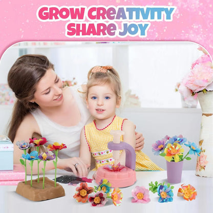 DIY Flower Bouquet Making Kit for Kids — Fun Fabric Craft Set