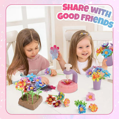 DIY Flower Bouquet Making Kit for Kids — Fun Fabric Craft Set