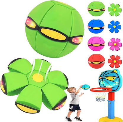 Kaiwatoy®Magic Ball, Children Bouncing Ball, Parent-Child Interaction, Dual Form Freely Switchable, with 6 Light.