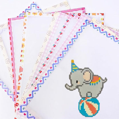 Kaiwatoy®5 PCSFuse Beads Ironing Paper, 7.87 x 5.91 Inch, Reusable Non-Stick Ironing Cloth for Fuse Beads Craft Projects