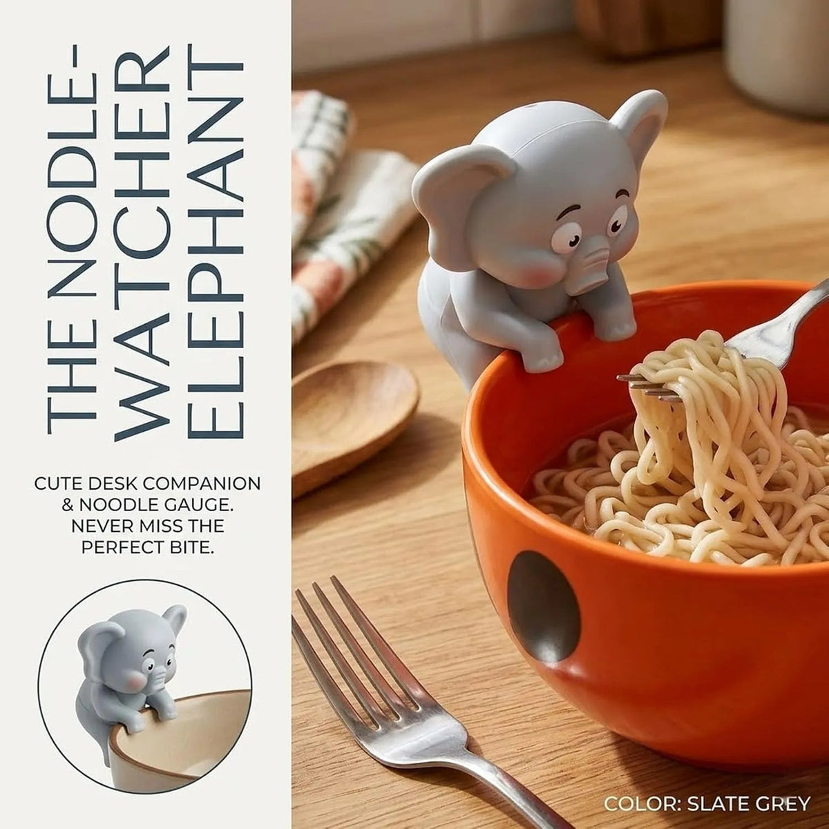 Elephant food cooling fan attached to a bowl